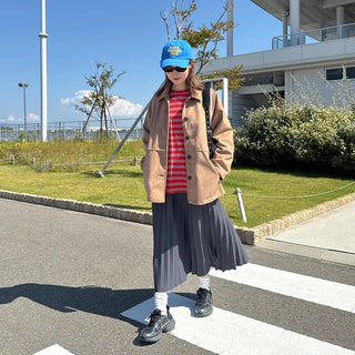 Striped long-sleeved T-shirt