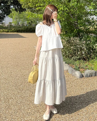 2-way ribbon strap blouse