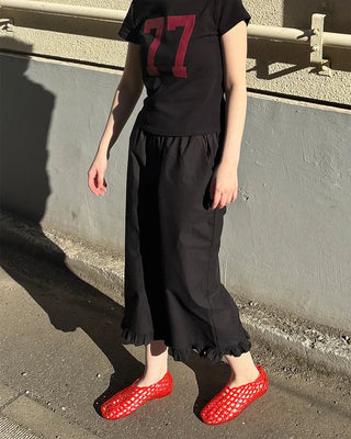 Jelly flat shoes
