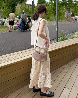 Frilled Punching Wing Blouse
