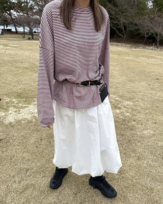Balloon Fit Long Skirt