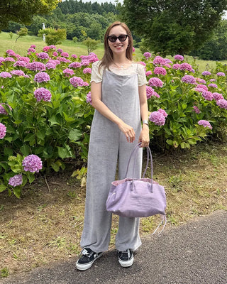 Nylon Multi-Square Tote Bag