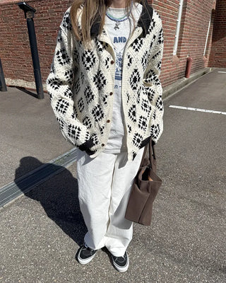 Vintage Jade Pattern Cardigan