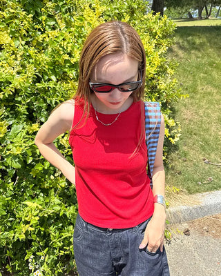 Basic Ribbed Sleeveless
