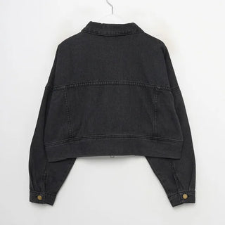 Denim zip-up