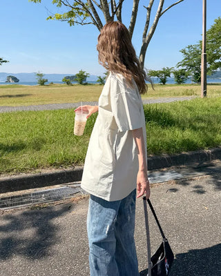 Block Stitch Oversized Tunic
