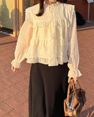 Tiered ruffle blouse
