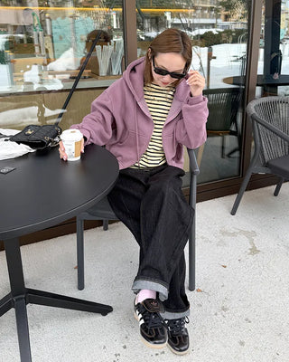 Classic striped T-shirt with label