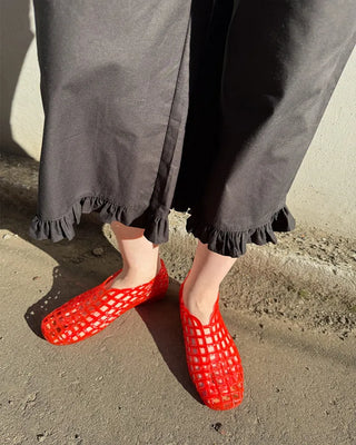 Jelly flat shoes