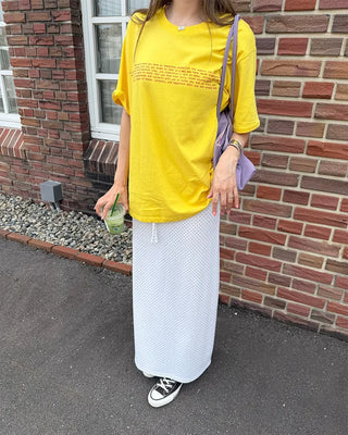 Pindot Easy Maxi Skirt
