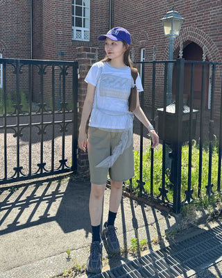 Rabbit graphic short-sleeved T-shirt