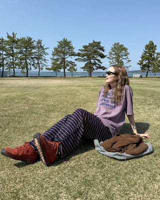 Striped Long Easy Pants