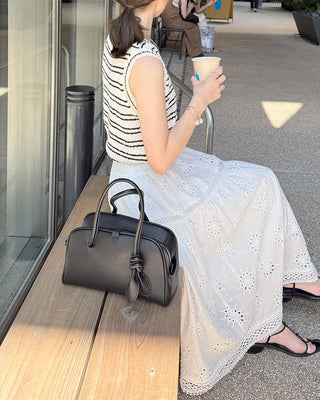 Border Round Neck Sleeveless