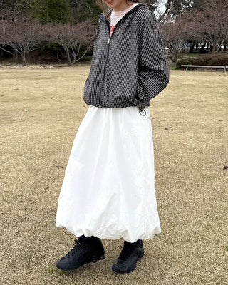 Balloon Fit Long Skirt