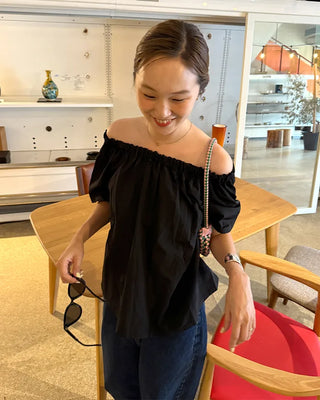 String Two-Way Nylon Blouse