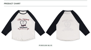 [Moromoro2] Rose Collegiate Logo Raglan Tee