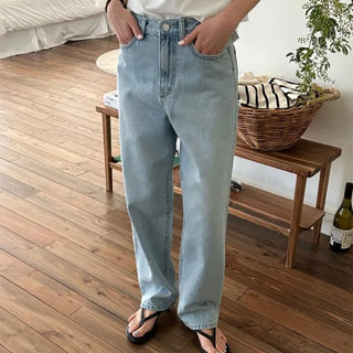 Deondo Summer Loose Wide Light Denim Pants
