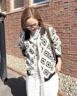Vintage Jade Pattern Cardigan