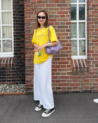 Pindot Easy Maxi Skirt