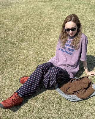 Striped Long Easy Pants