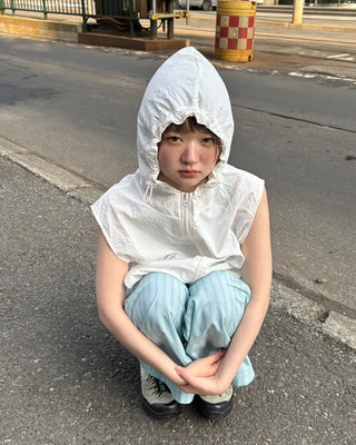 Nylon parka vest