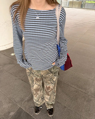 (Unisex) Double Knee Wide Tree Camouflage Pants