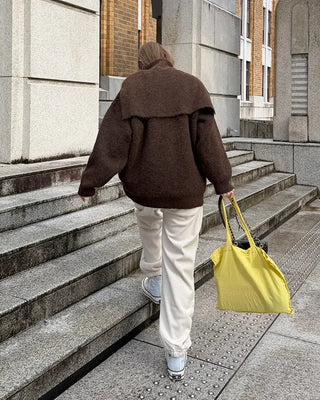 Simple elastic waist jogger pants