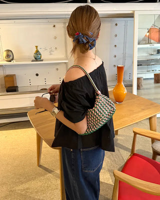 String Two-Way Nylon Blouse