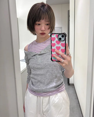 Border Heart Pocket Sleeveless