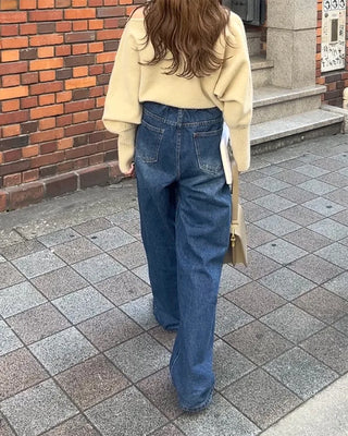 Asymmetrical Shoulder Loose Fit Knit