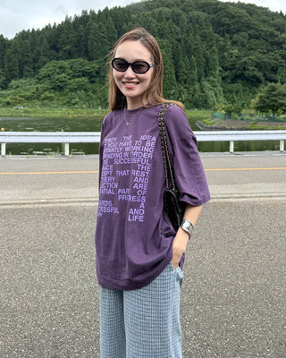 Casual Lettering Loose Fit Short Sleeve T-Shirt