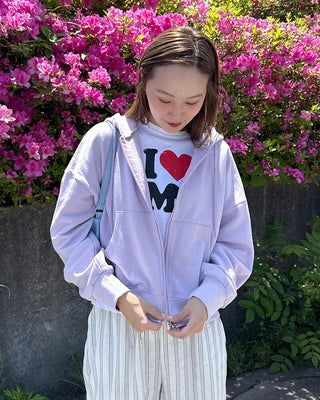 Two-way hooded zip-up