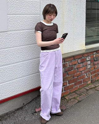 See-through short-sleeve T-shirt