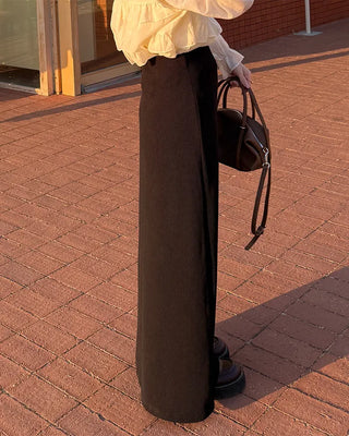 Ribbed maxi long skirt