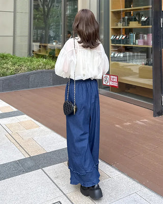 Organza sheer blouse