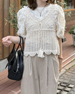 Vintage Crochet Vest