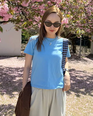 Round neck basic short-sleeve T-shirt