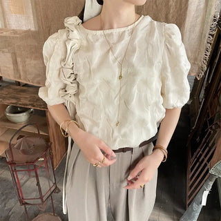 Wave short-sleeved top