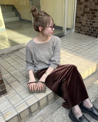Oversized raglan knit
