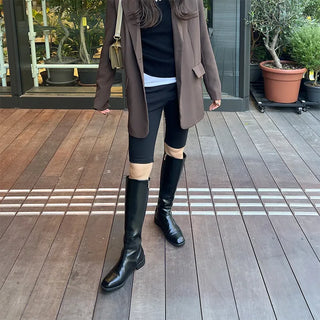 Slim-line long boots