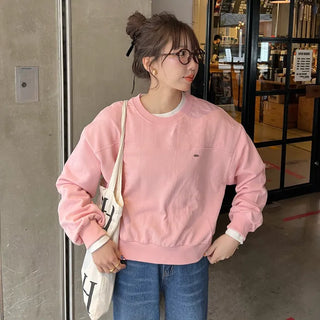 Front logo basic sweatshirt