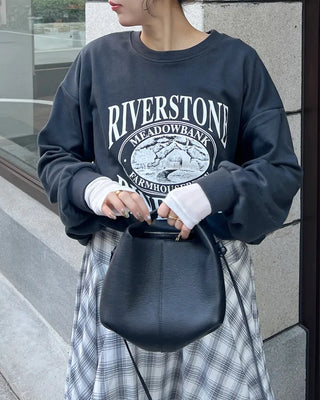 WOOD print sweatshirt