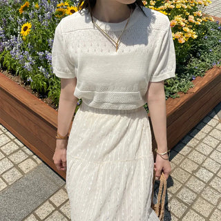 Punched Simple Summer Knit