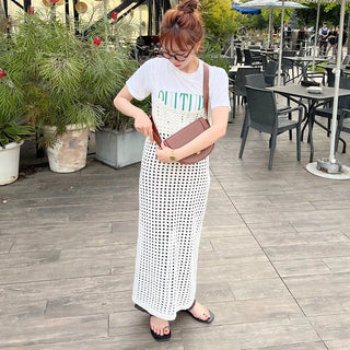 Mesh camisole dress