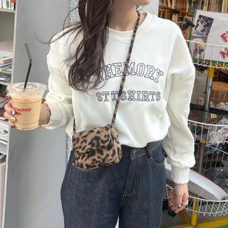 Leopard print mini crossbody bag