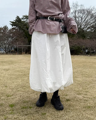 Balloon Fit Long Skirt