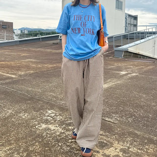 Striped Banding Pants