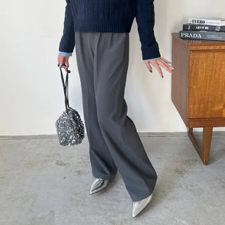 Soft wide slacks