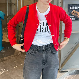 Basic Round Neck Cardigan