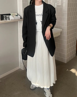 Balloon Fit Long Skirt